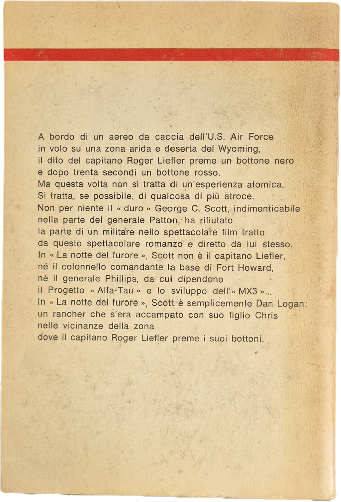 LA NOTTE DEL FURORE - PHILIP FRIEDMAN - URANIA N. 627
