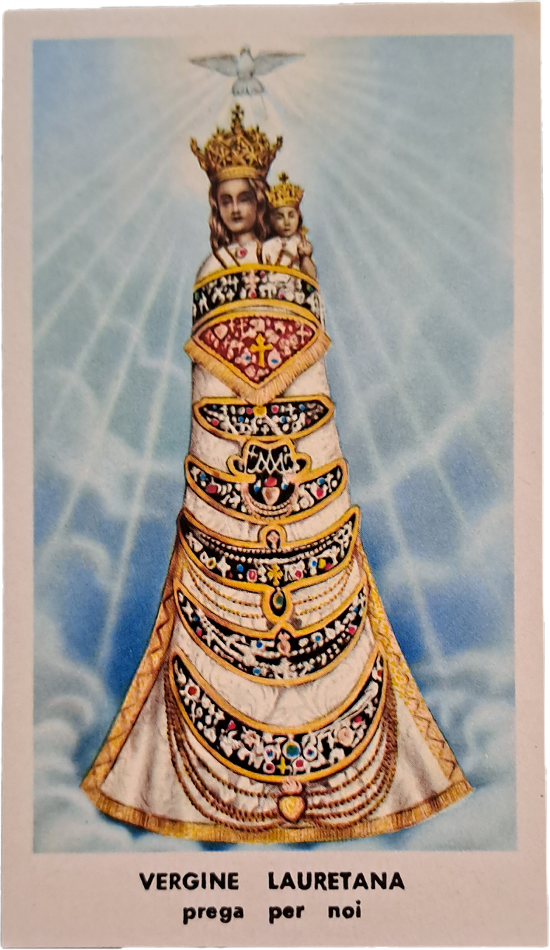VERGINE LAURETANA PREGA PER NOI - HOLY-CARD