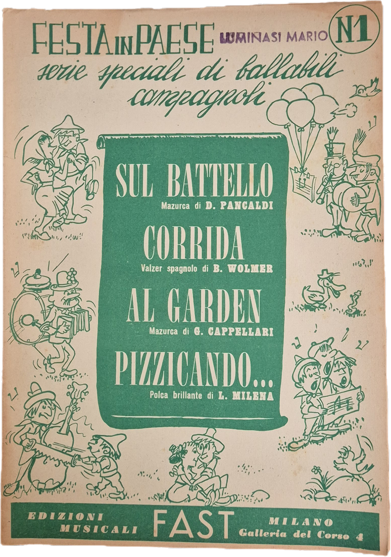 SERIE SPECIALI BALLABILI CAMPAGNOLI-4 BRANI - SPARTITO-SHEET MUSIC