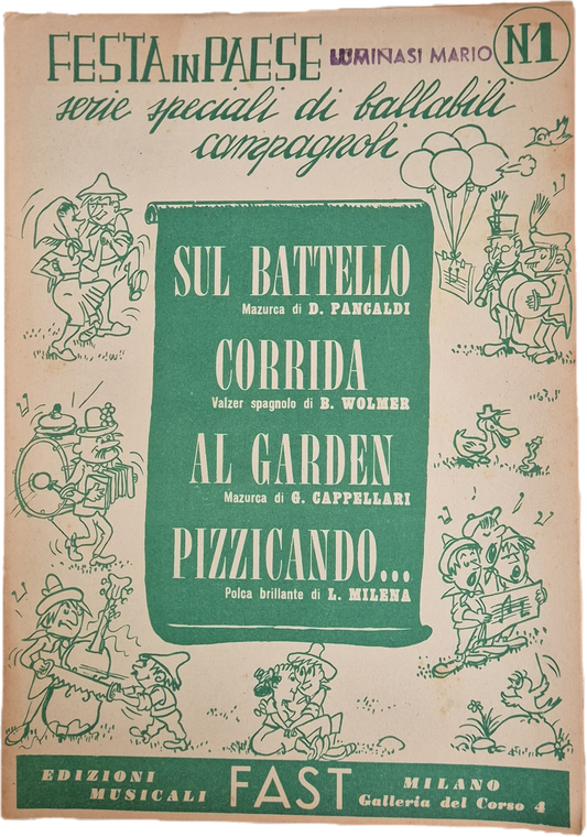 SERIE SPECIALI BALLABILI CAMPAGNOLI-4 BRANI - SPARTITO-SHEET MUSIC