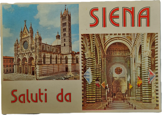 SALUTI DA SIENA - DUE VEDUTE - V1981 - FG