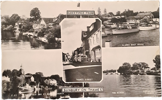 SUNBURY ON THAMES - 5 IMMAGINI - V1966 -FP