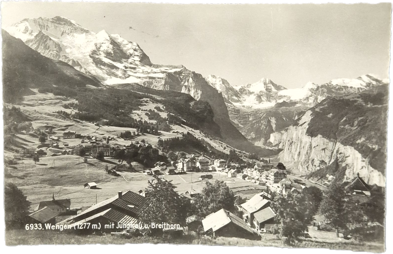 WENGEN - MIT JUNSTAU U. BRETHORN - V1952 -FP