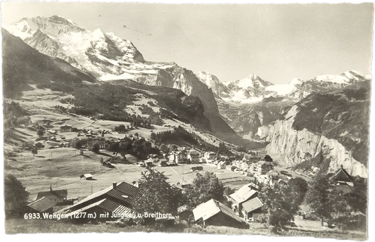 WENGEN - MIT JUNSTAU U. BRETHORN - V1952 -FP