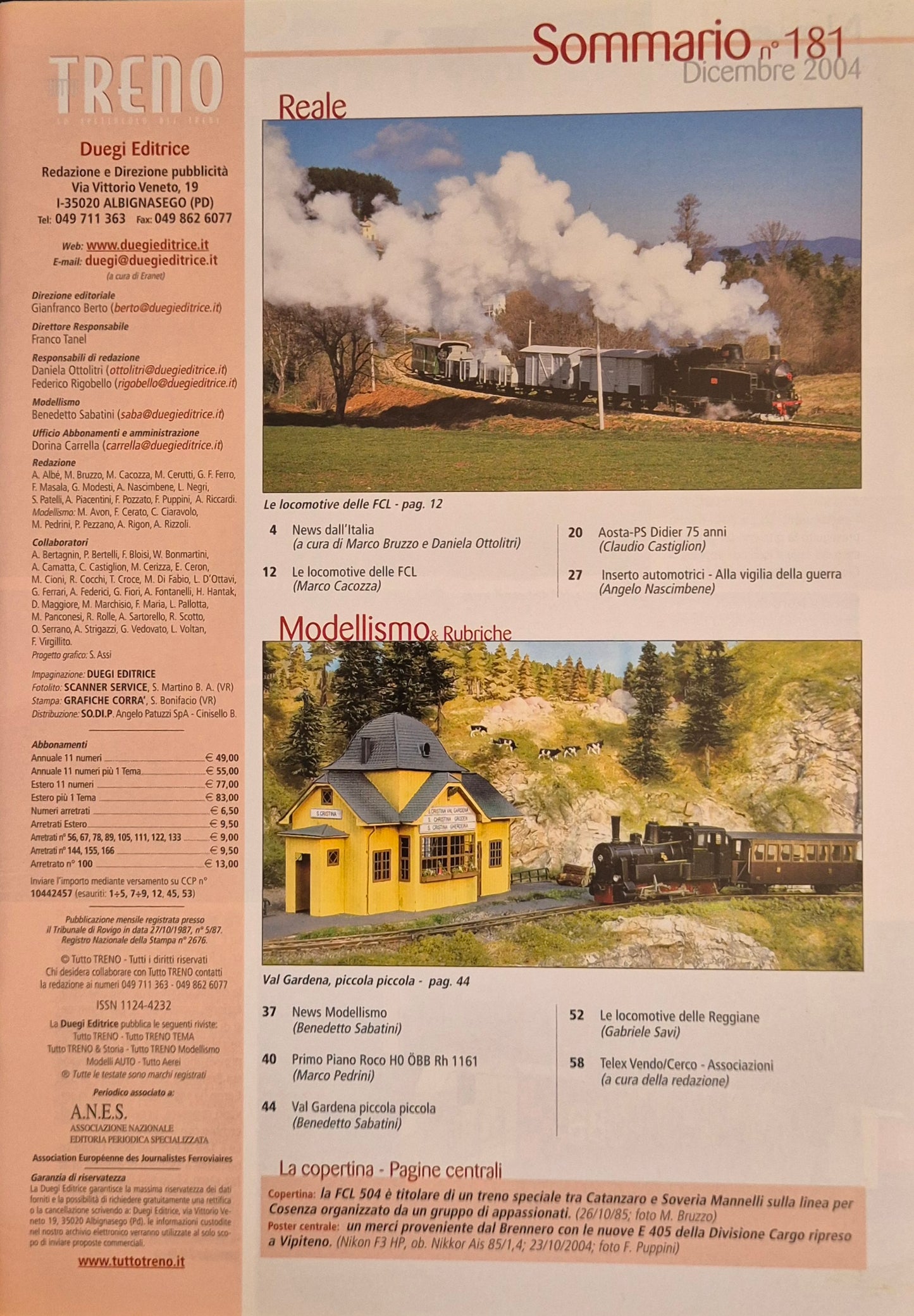 TUTTO TRENO N. 181 - DICEMBRE 2004