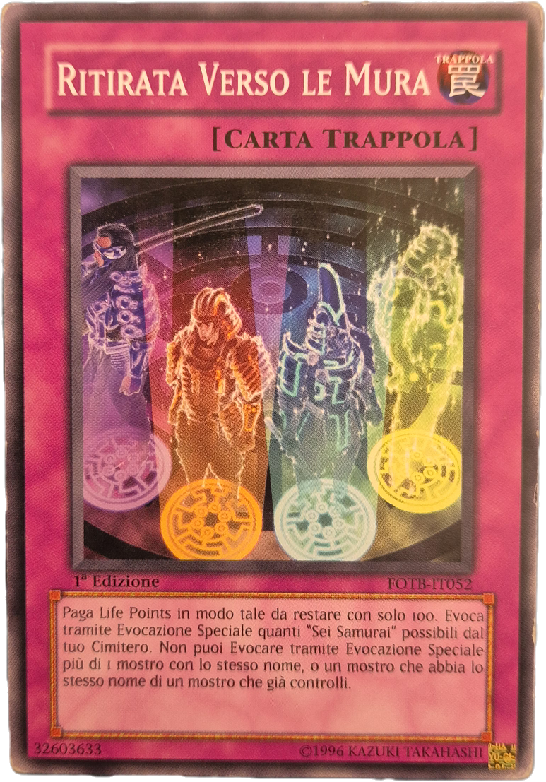 YU-GI-OH - RITIRATA VERSO LE MURA - FOTB-IT052