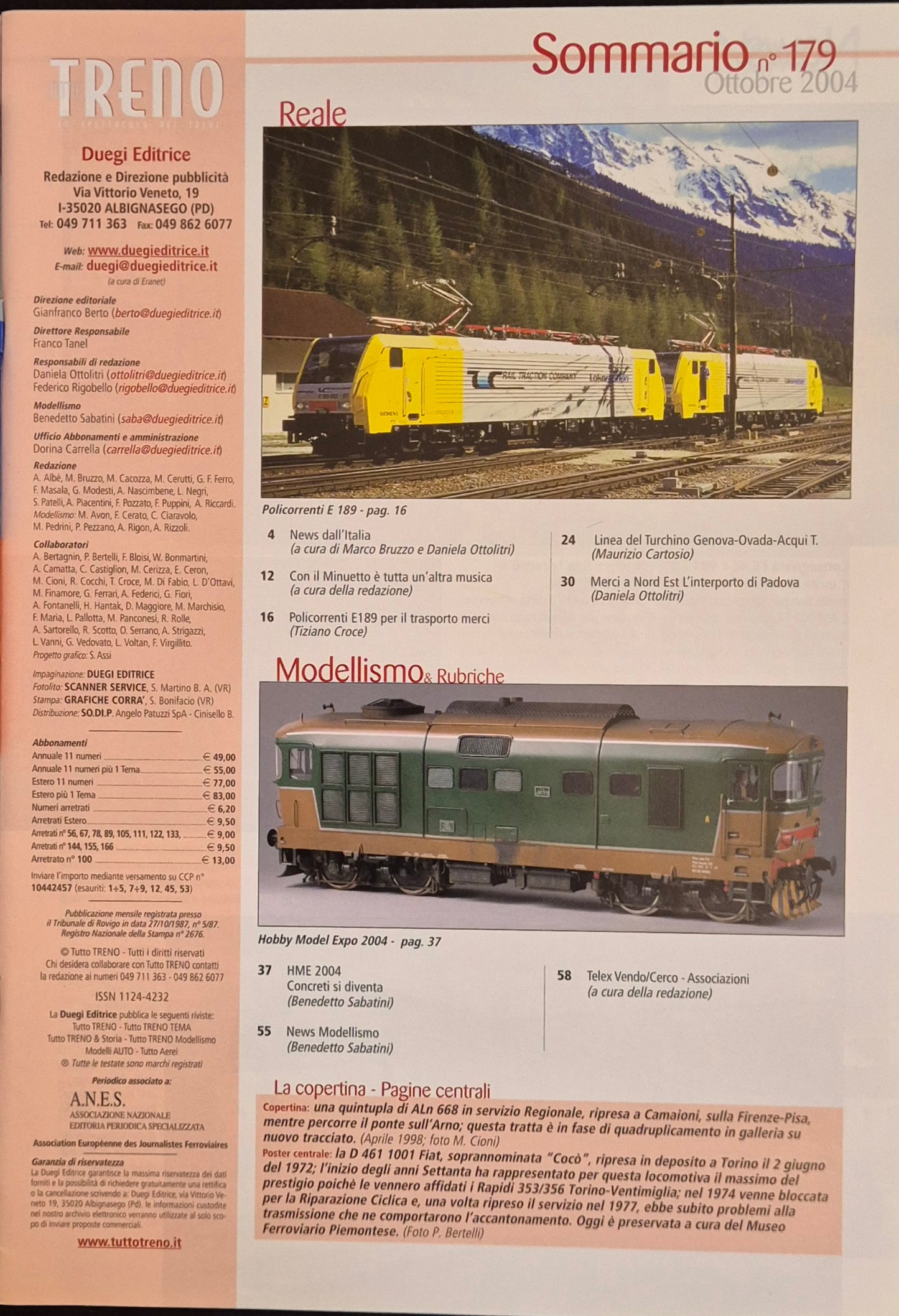TUTTO TRENO N. 179 - OTTOBRE 2004