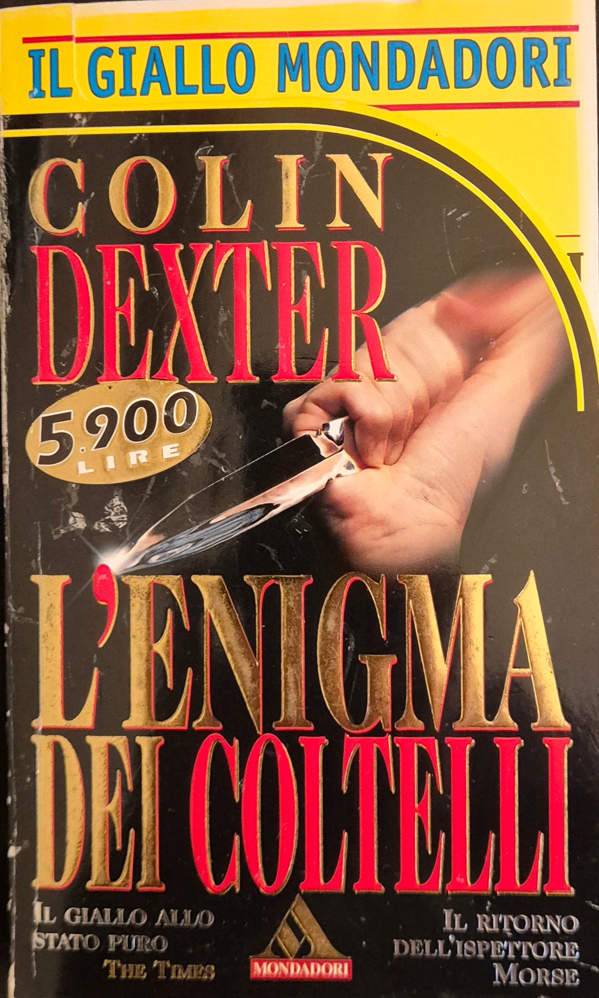 L'ENIGMA DEI COLTELLI - COLIN DEXTER - GIALLO MONDADORI N. 2496