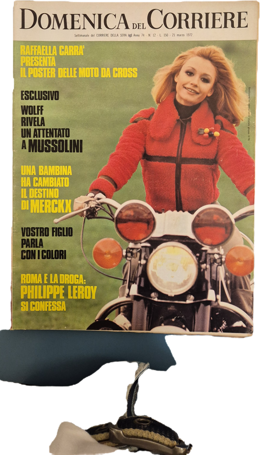 DOMENICA DEL CORRIERE 21 MARZO 1972 - RAFFAELLA CARRA'