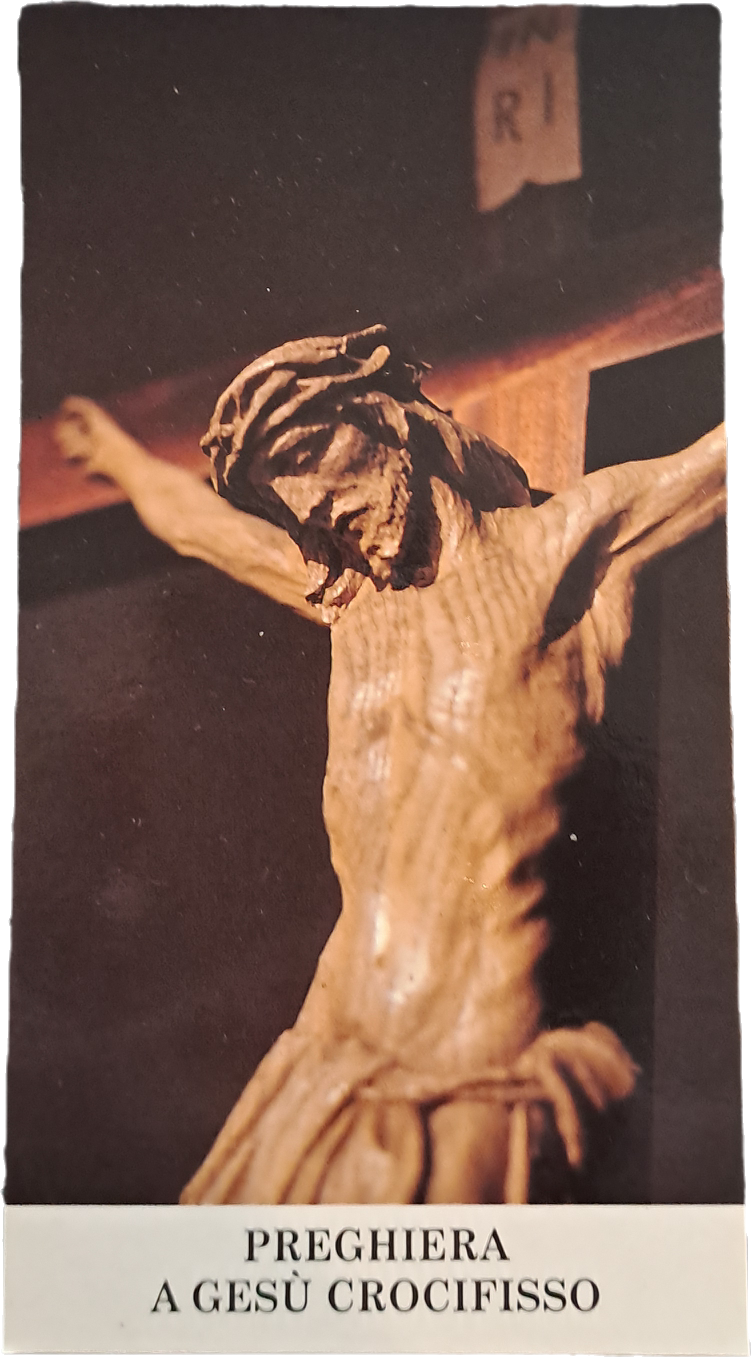 PREGHIERA A GESU' CROCIFISSO - HOLY-CARD