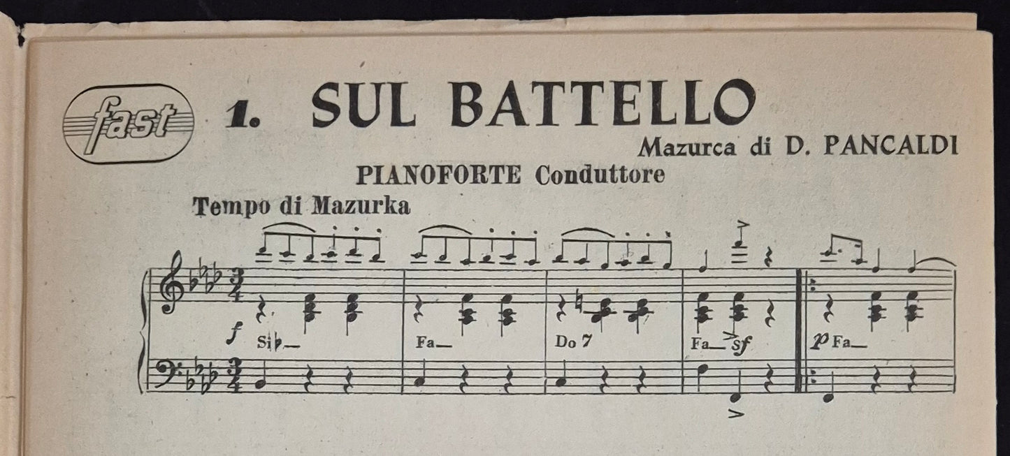 SERIE SPECIALI BALLABILI CAMPAGNOLI-4 BRANI - SPARTITO-SHEET MUSIC