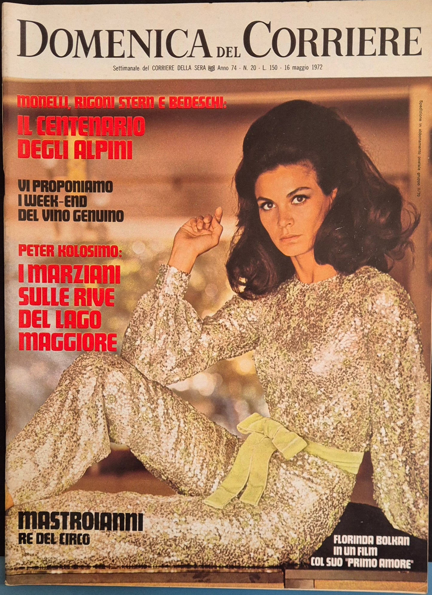 DOMENICA DEL CORRIERE N. 20 - 16 MAGGIO 1972