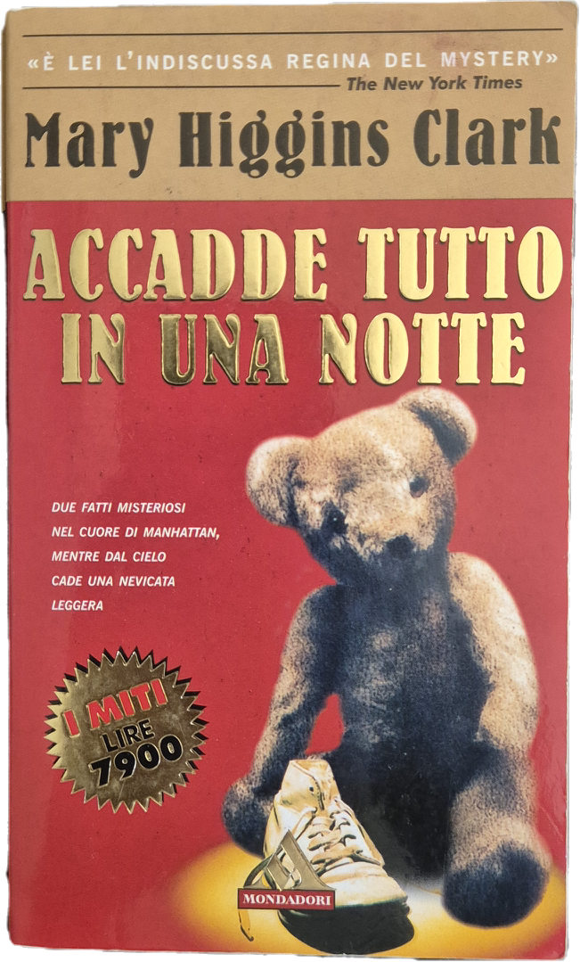 ACCADDE TUTTO IN UNA NOTTE - MARY HIGGINS CLARK - MONDADORI 2001 - OUTLET DEL LIBRO