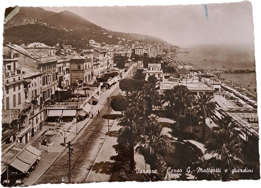 VARAZZE - CORSO G. MARTEOTI E GIARDINI - V1952 - FG - AMBRATA