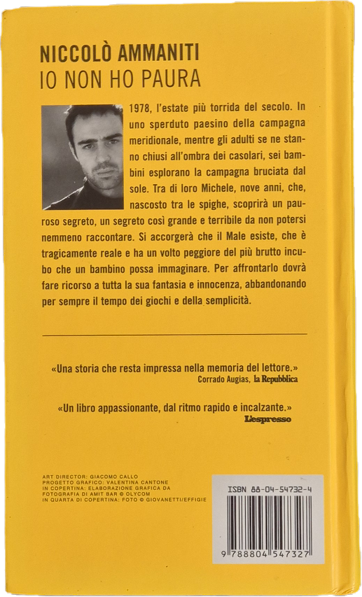 IO NON HO PAURA - NICCOLO' AMMANITI - MONDADORI 2005 - OUTLET DEL LIBRO
