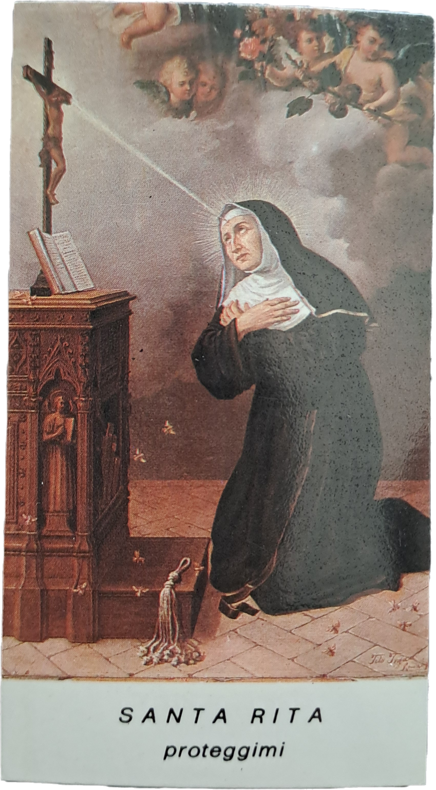 SANTA RITA PROTEGGIMI - HOLY CARD