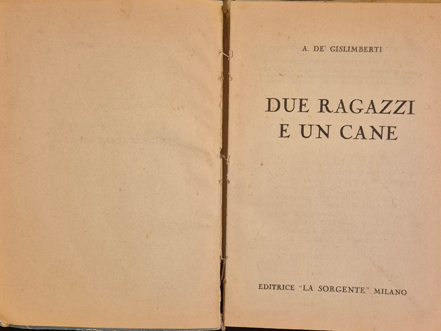 2 BAMBINI E UN CANE - A. DE GISLIMBERTI