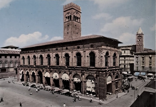 BOLOGNA-PALAZZO DEL PODESTÀ - NV - FG - ACQUARELLATA