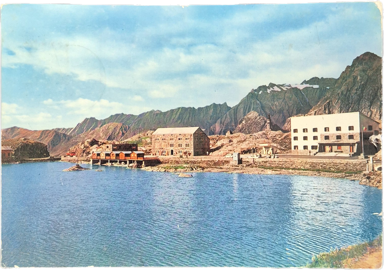 GRAN SAN BERNARDO - PANORAMA VERSANTE ITALIANO - V1963 - FG