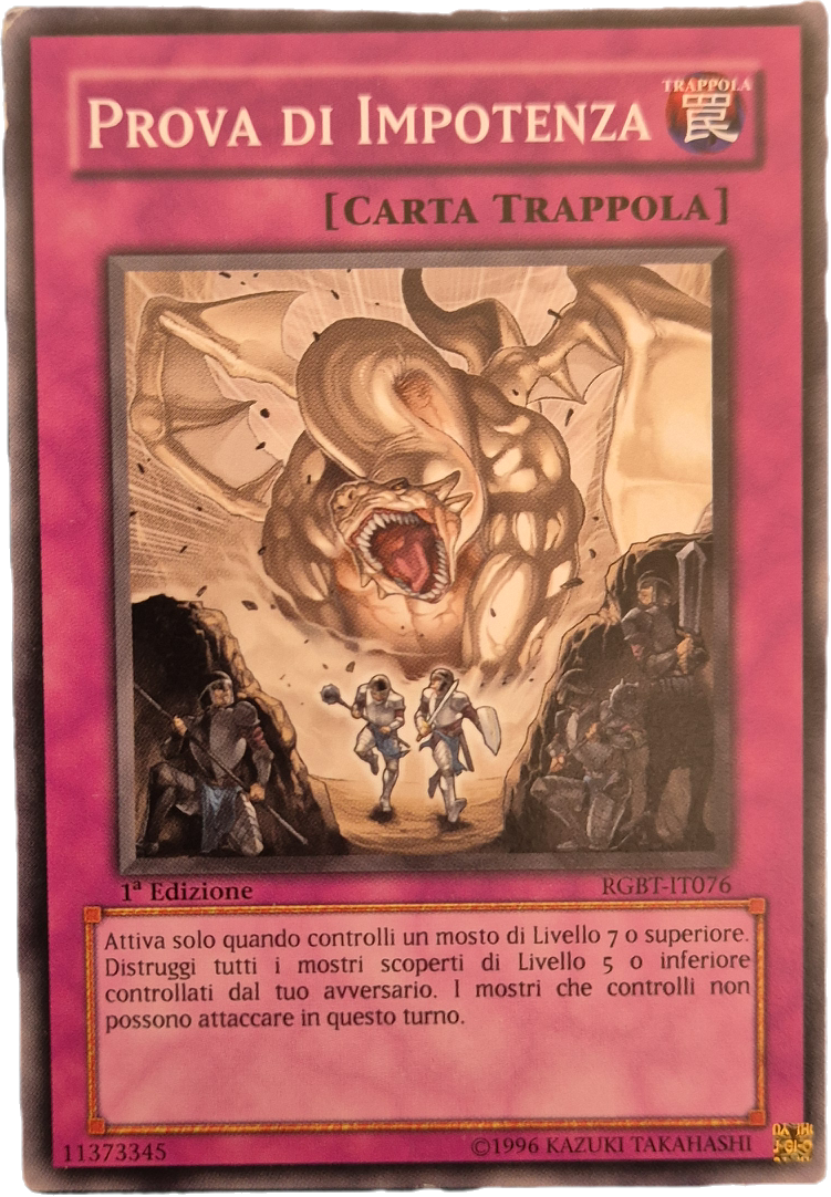 YU-GI-OH - PROVA DI IMPOTENZA - RGBT-IT076