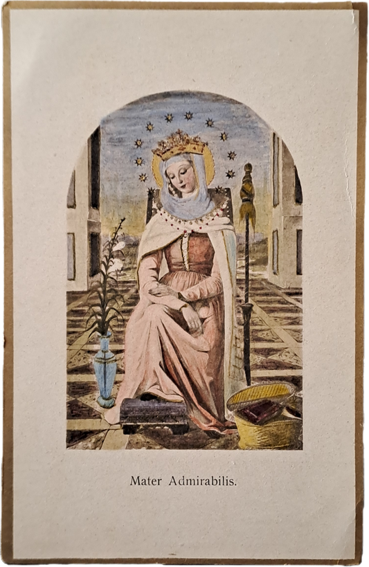 MATER ADMIRABILIS - HOLY CARD