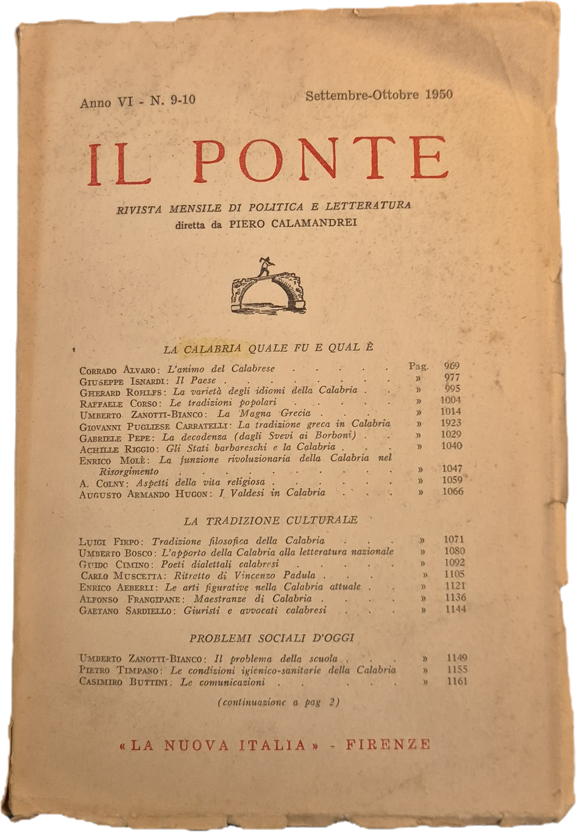 IL PONTE SETTEMBRE OTTOBRE 1950 - OUTLET DEL LIBRO