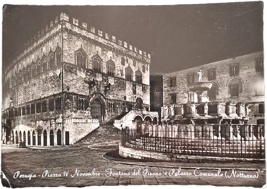 PERUGIA  PIAZZA IV NOVEMBRE - V1960 - FG