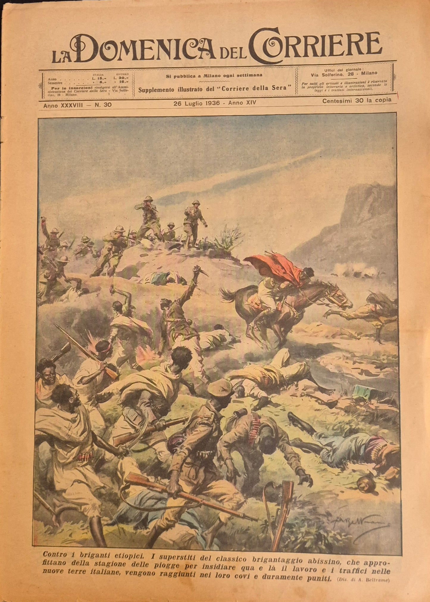 DOMENICA DEL CORRIERE N. 30 - 26 LUGLIO 1936