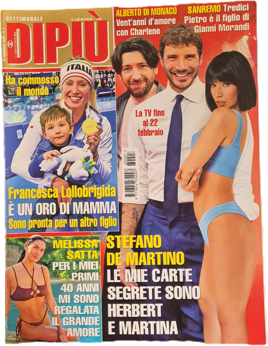 DI PIÙ 20 FEBBRAIO 2026 - DE MARTINO-LOLLOBRIGIDA-MELISSA SATTA