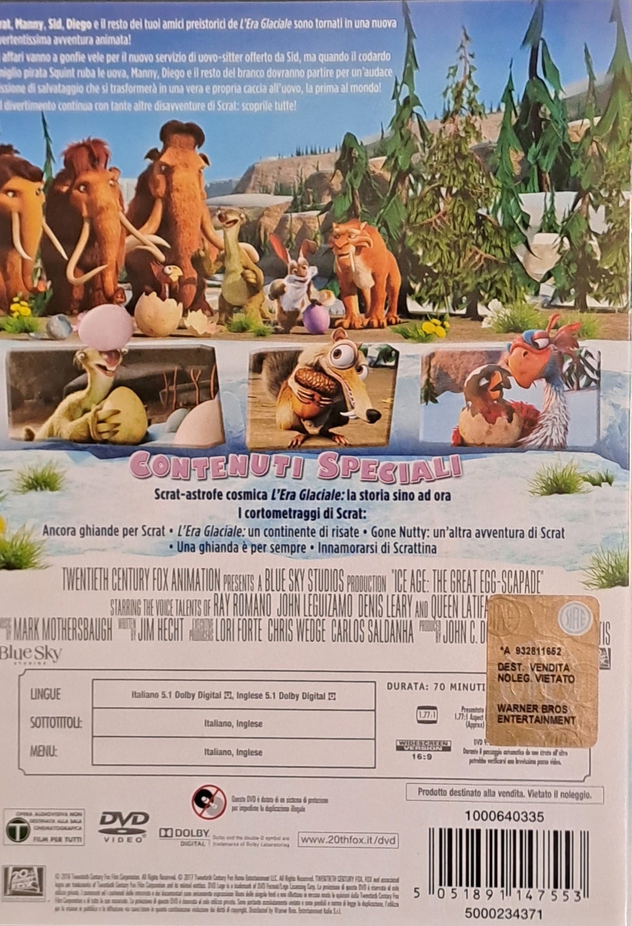 L'ERA GLACIALE. LA GRANDE CACCIA ALLE UOVA - DVD