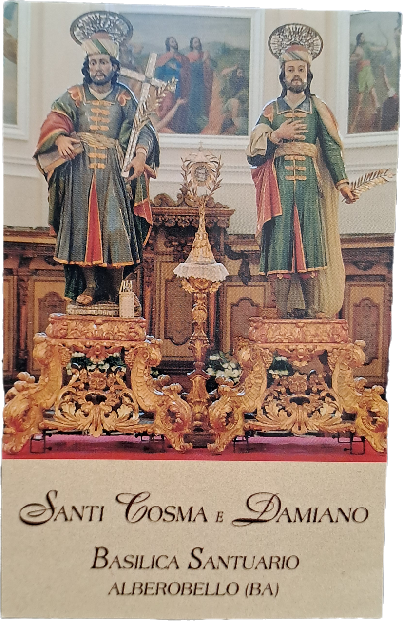 SANTI COSMA E DAMIANO - BASILICA SANTUARIO - ALBEROBELLO - HOLY CARD