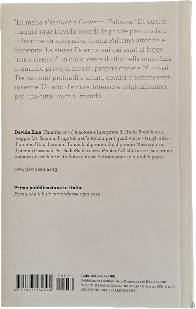 PRIMA CHE IL BUIO CIRCONDASSE OGNI COSA-D. ENIA - 2012 - OUTLET DEL LIBRO