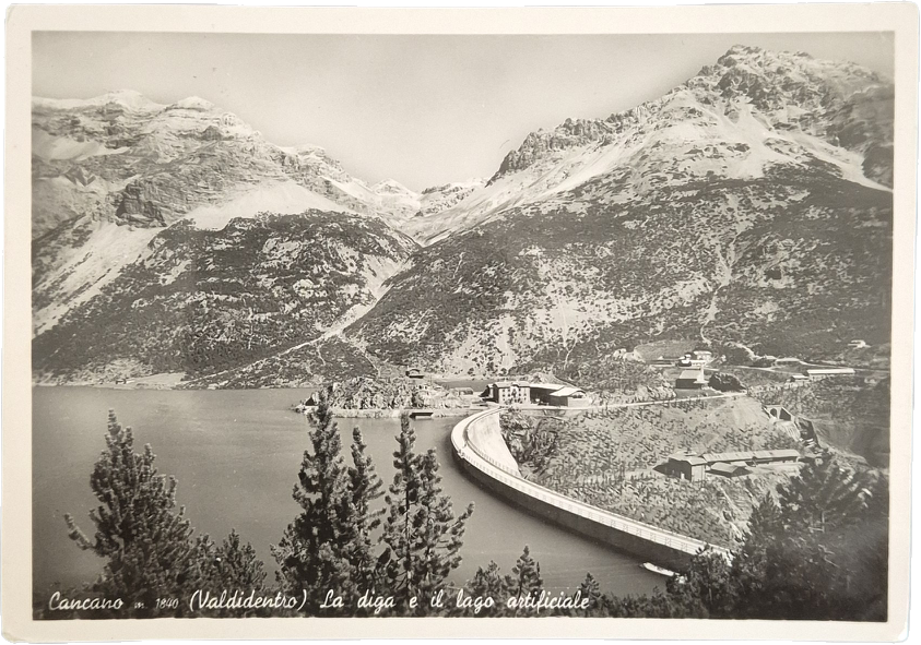 CANCANO - LA DIGA E IL LAGO ARTIFICIALE - V1952 - FG