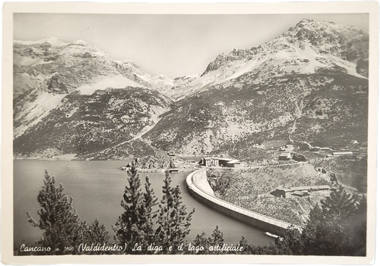 CANCANO - LA DIGA E IL LAGO ARTIFICIALE - V1952 - FG