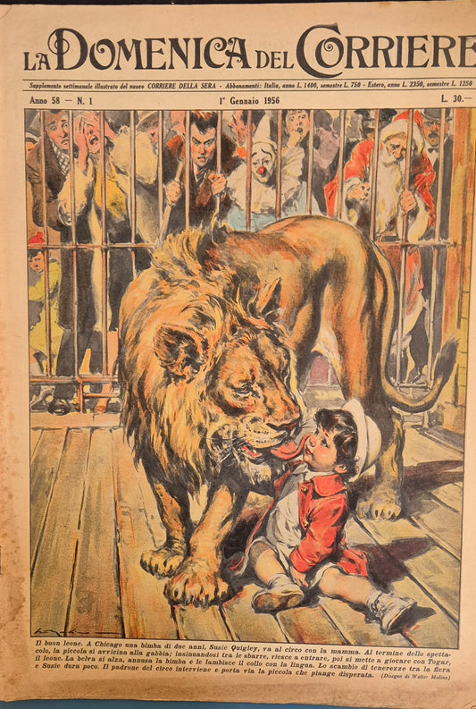 DOMENICA DEL CORRIERE N. 1 - 1 GENNAIO 1956