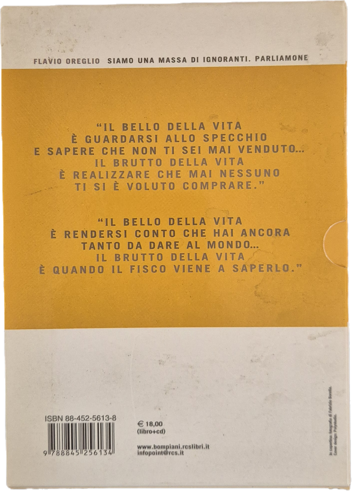 SIAMO UNA MASSA DI IGNORANTI - FLAVIO OREGLIO - PARLIAMONE - LIBRO + CD