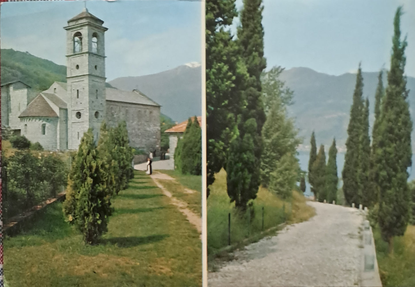 LAGO DI COMO - ABBAZIA DI PIONA - 2 IMMAGINI - V1969 - FG
