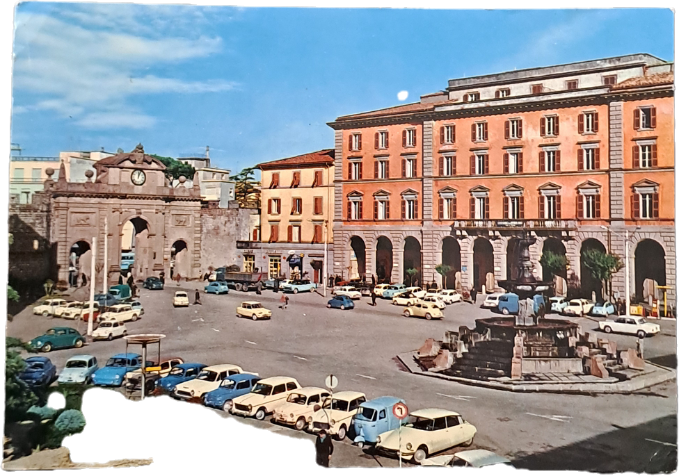 VITERBO - PIAZZA DELLA ROCCA E FONTANA DEL VIGNOLA - V1970 - FG