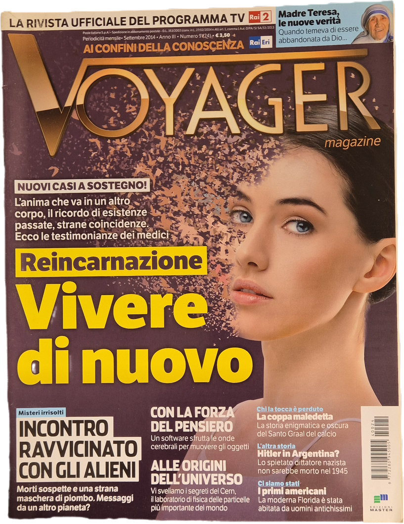 VOYAGER N. 24 SETTEMBRE 2014 - REINCARNAZIONE -OUTLET DEL LIBRO