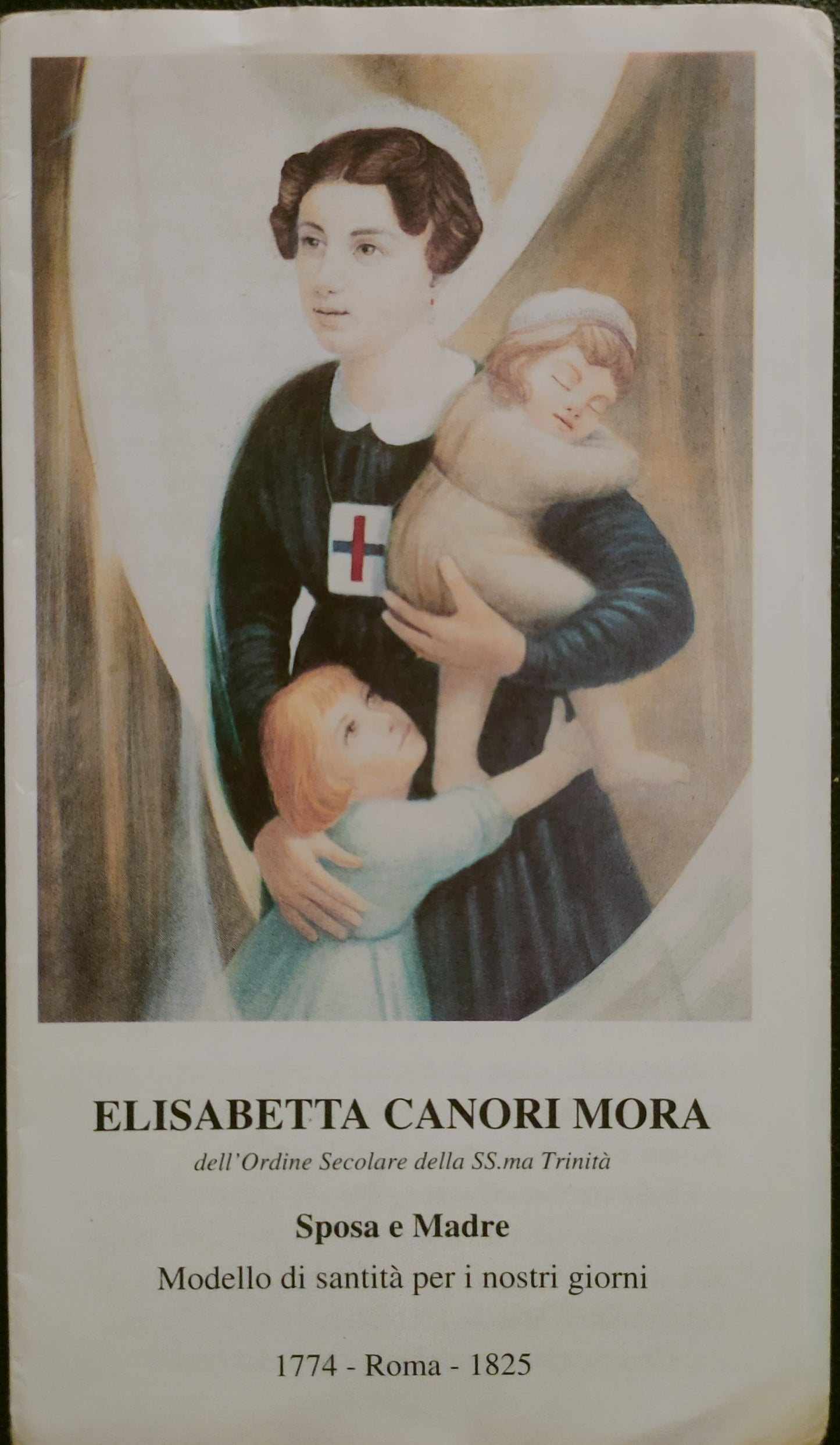 ELISABETTA CANORI MORA - SANTINO A LIBRO - HOLY CARD