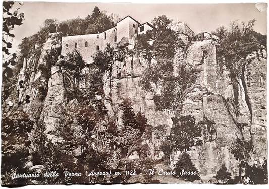 SANTUARIO DELLA VERNA - IL CRUDO SASSO - V1966 - FG