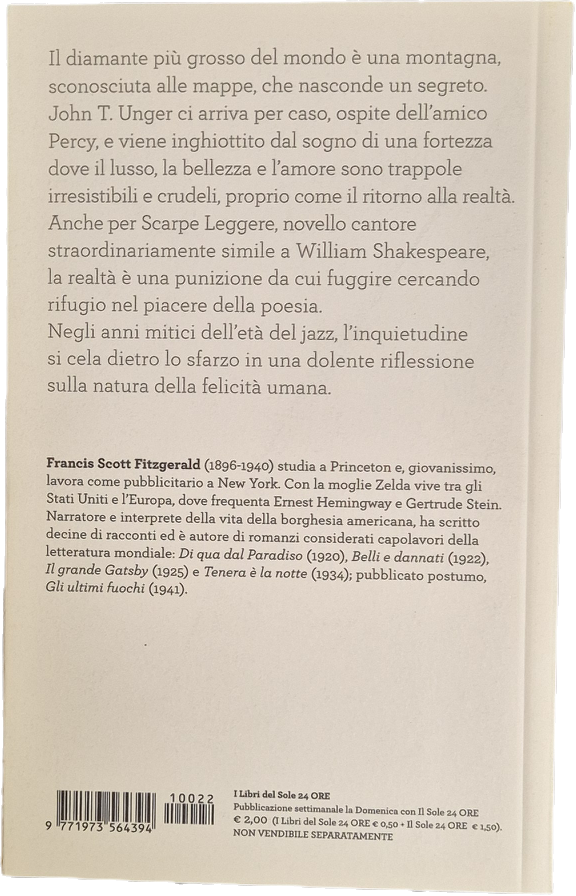 IL DIAMANTE GROSSO COME IL RITZ - F.S.FITZGERALD -2011 - OUTLET DEL LIBRO