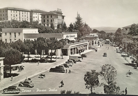 CHIANCIANO TERME - PIAZZA ITALIA - V1955 -FG