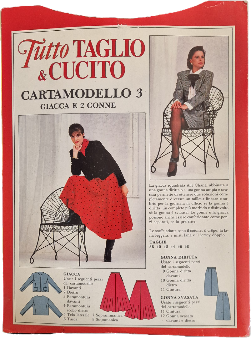 TUTTO TAGLIO E CUCITO N. 10 - CARTAMODELLO N. 3