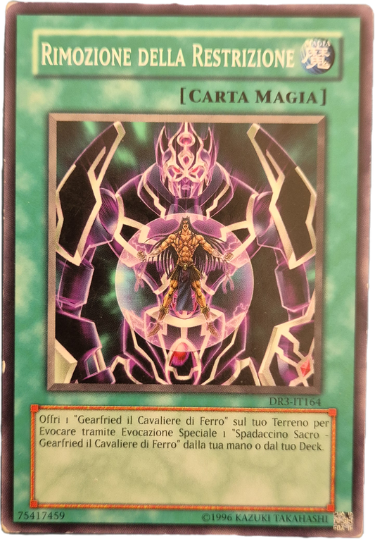 YU-GI-OH - RIMOZIONE DELLA RESTRIZIONE - DR3- IT164