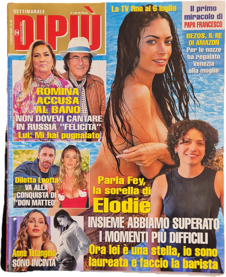 DI PIU' 4. LUGLIO 2025 - ELODIE - ROMINA-AL BANO - LEOTTA