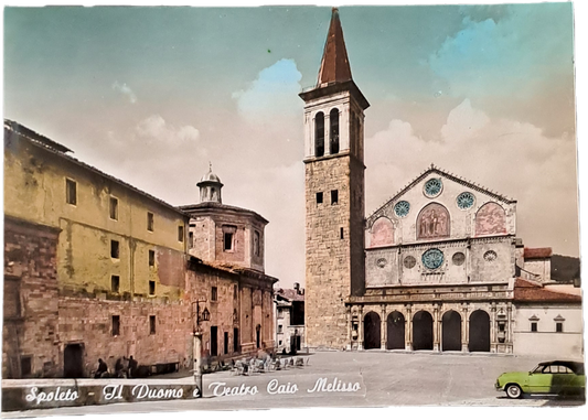 SPOLETO - IL DUOMO E TEATRO CAIO MELISSO - NV - FG - ACQUARELLATA