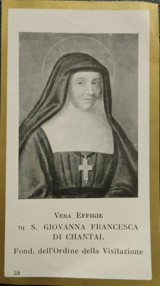 S. GIOVANNA FRANCESCA DI CHANTAL - HOLY CARD