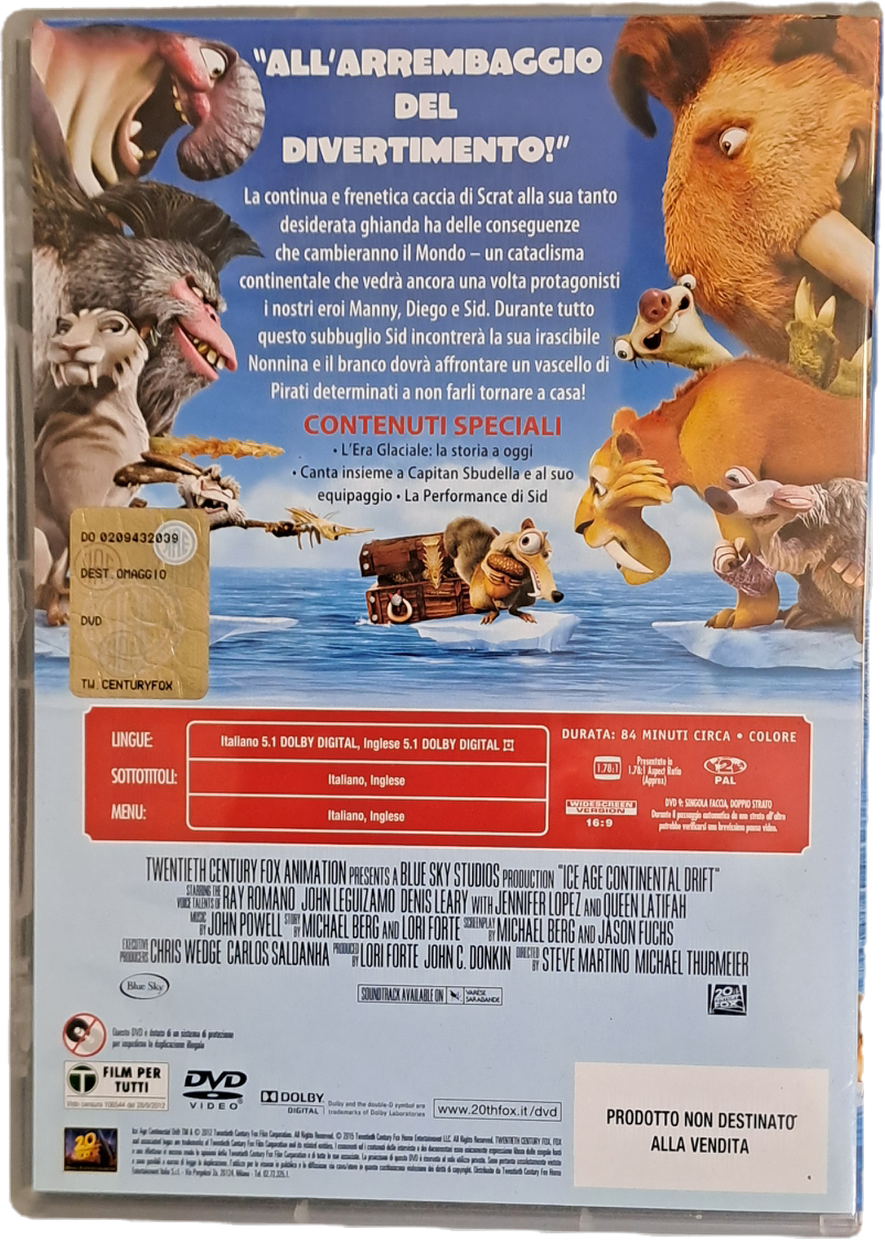 L'ERA GLACIALE 4. CONTINENTI ALLA DERIVA - DVD