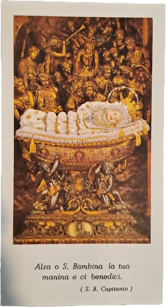 S.MARIA BAMBINA - SANTINO A LIBRO - HOLY CARD